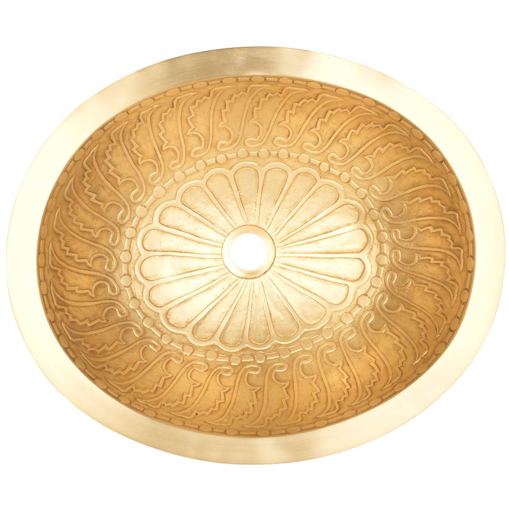 Linkasink - Oval Wing - Satin Unlacquered Brass
