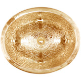 Linkasink - Oval Brocade - Polished Unlacquered Brass