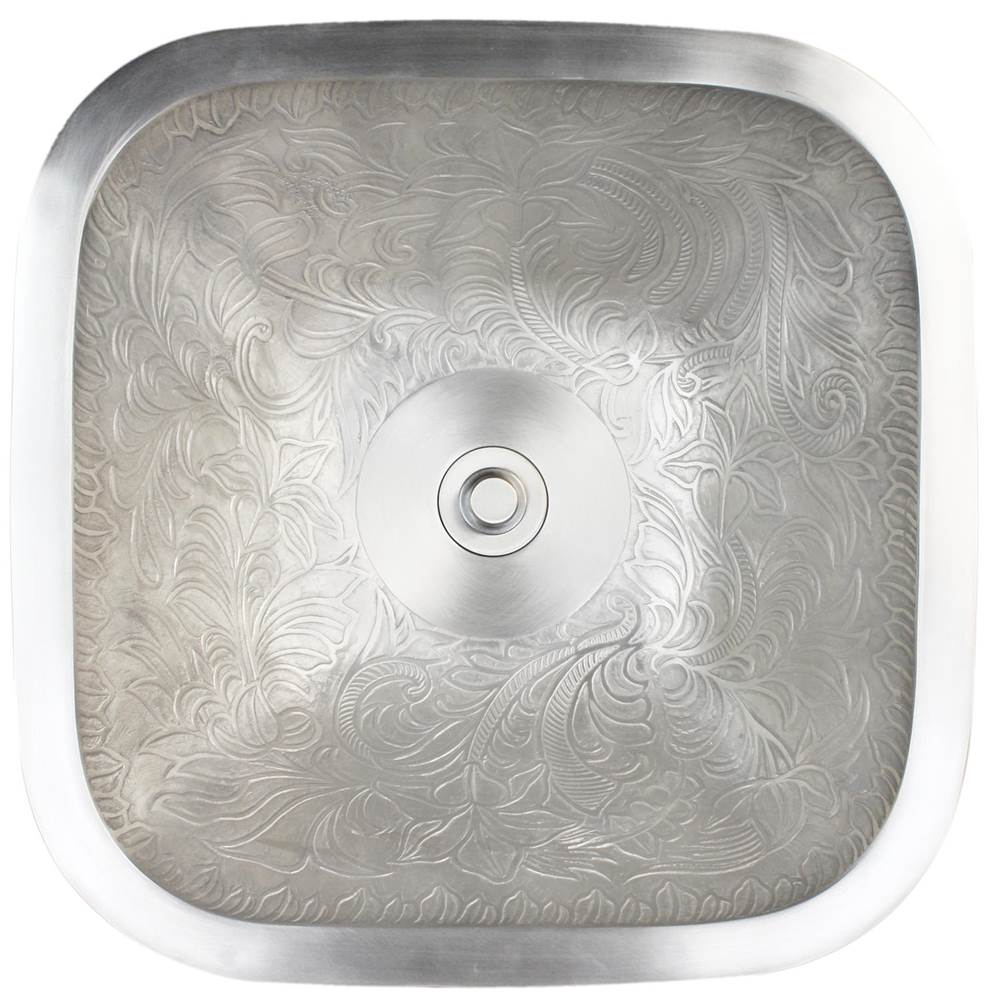 Linkasink - Square Botanical - White Bronze