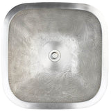 Linkasink - Square Botanical - White Bronze