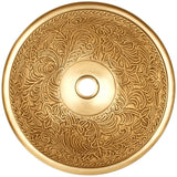 Linkasink - Small Round Botanical - Vintage Brass