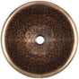Linkasink - Small Round Brocade - Antique Bronze