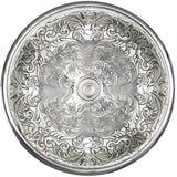 Linkasink - Small Round Brocade - Polished White Bronze