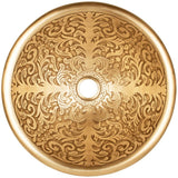 Linkasink - Small Round Brocade - Vintage Brass