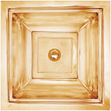 Linkasink - Tiffany Square - Polished Unlacquered Brass