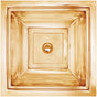 Linkasink - Tiffany Square - Polished Unlacquered Brass