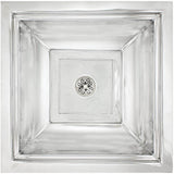 Linkasink - Tiffany Square - Polished Stainless Steel