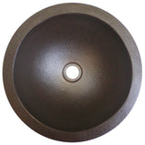 Linkasink - Small Round Builder's Series Hammered Metal