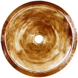 Linkasink - Small Round Builder's Series Hammered Metal