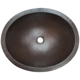 Linkasink - Oval Builder's Series Hammered Metal