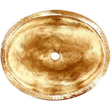 Linkasink - Oval Builder's Series Hammered Metal