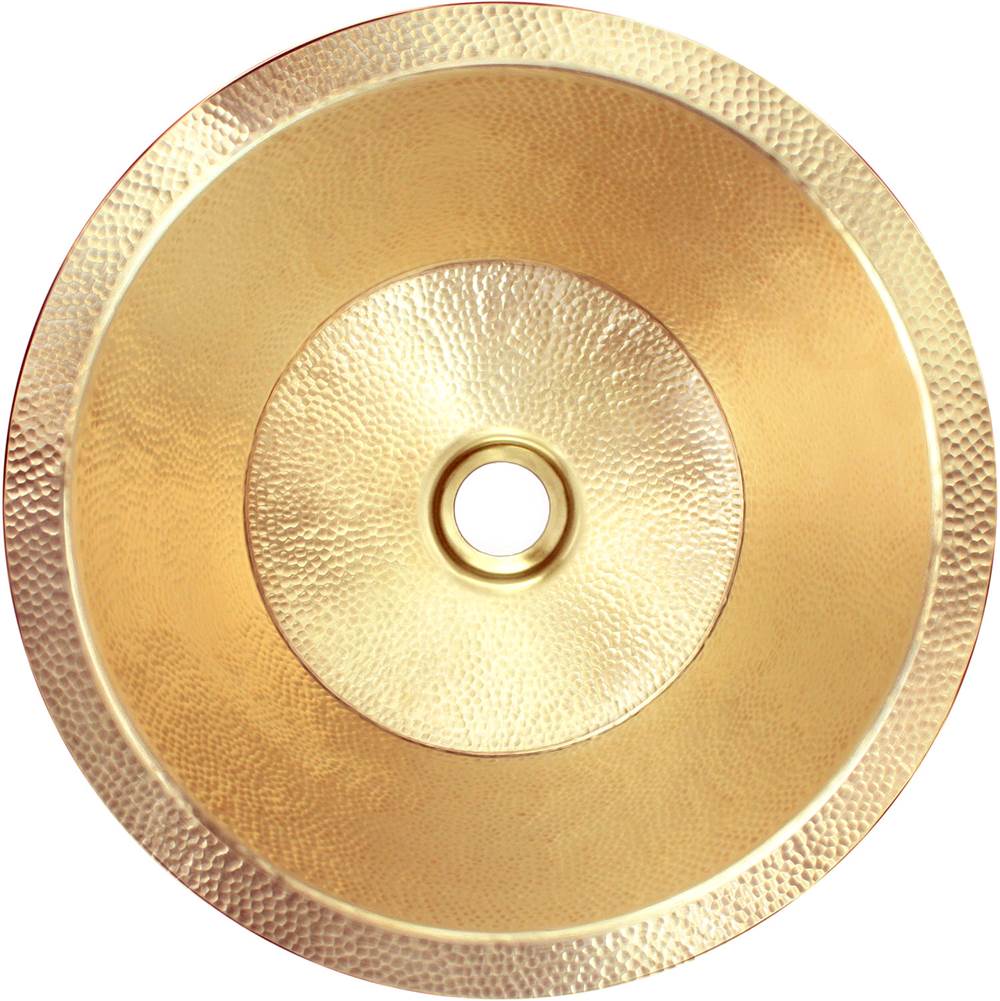 Linkasink - Small Flat Round Builder's Series Hammered Metal