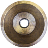 Linkasink - Small Flat Round Builder's Series Hammered Metal