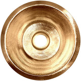 Linkasink - Small Flat Round Builder's Series Hammered Metal