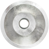 Linkasink - Small Flat Round Builder's Series Hammered Metal