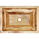 Linkasink - Coco Rectangular Builder's Series Hammered Metal