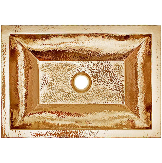 Linkasink - Coco Rectangular Builder's Series Hammered Metal