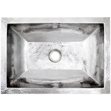 Linkasink - Coco Rectangular Builder's Series Hammered Metal