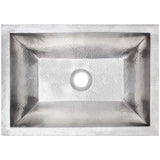 Linkasink - Coco Rectangular Builder's Series Hammered Metal