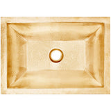 Linkasink - Coco Rectangular Builder's Series Hammered Metal