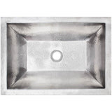Linkasink - Coco Rectangular Builder's Series Hammered Metal