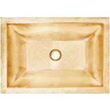 Linkasink - Coco Rectangular Builder's Series Hammered Metal