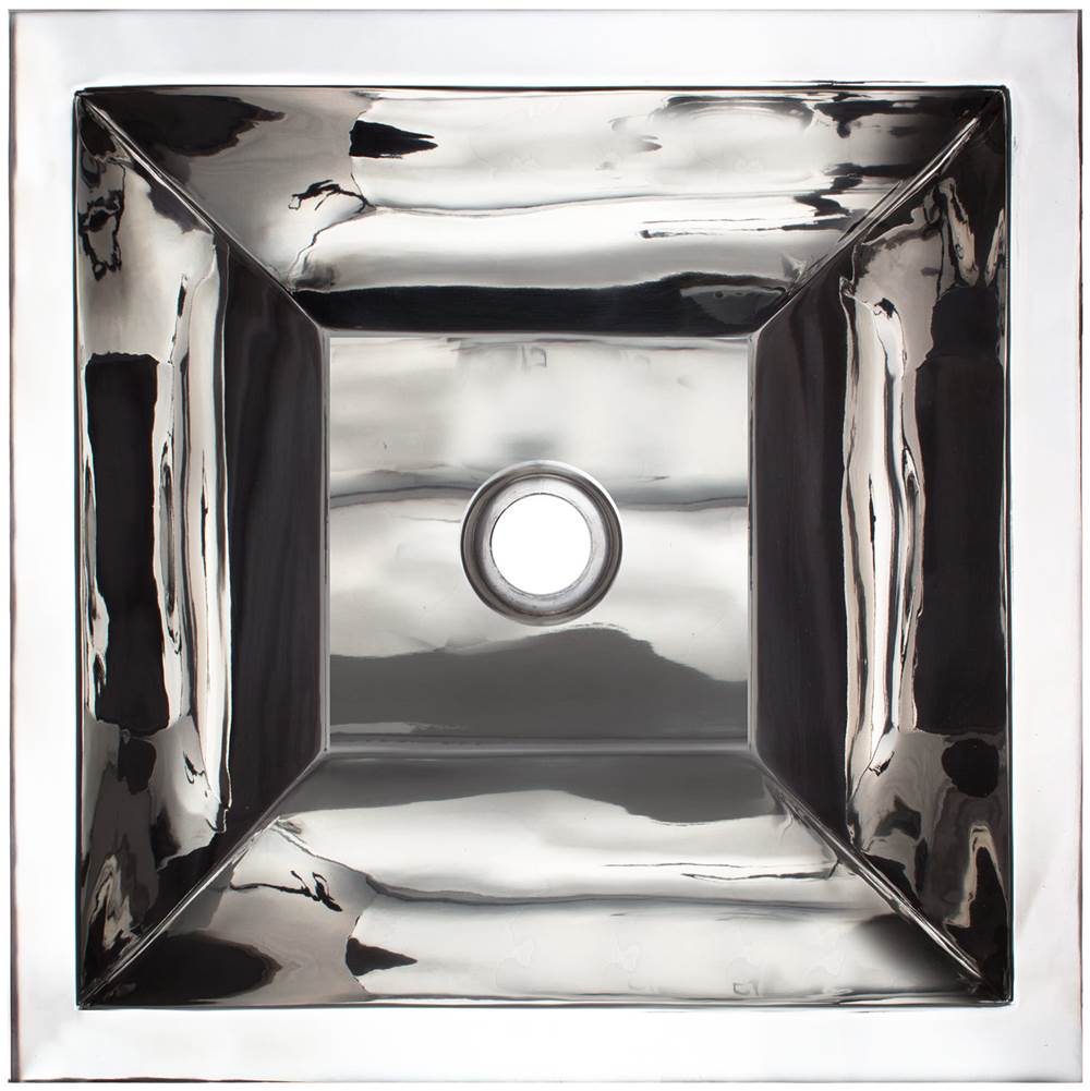 Linkasink - Coco Square Builder's Series Smooth Metal - Polished Stainless Steel