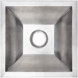 Linkasink - Coco Square Builder's Series Smooth Metal - Satin Stainless Steel