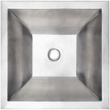 Linkasink - Coco Square Builder's Series Smooth Metal - Satin Stainless Steel