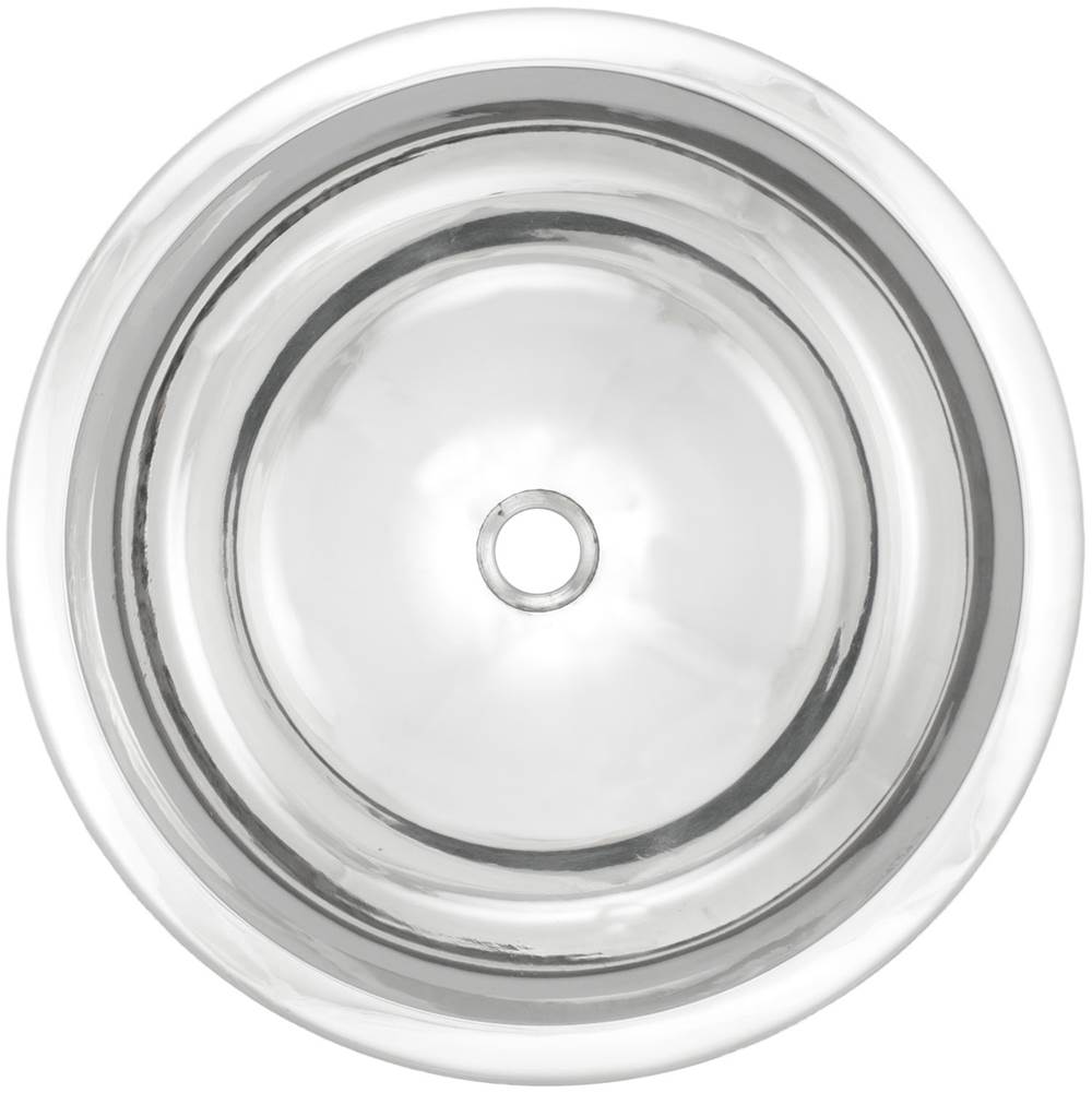 Linkasink - Small Round Smooth - Polished White Bronze