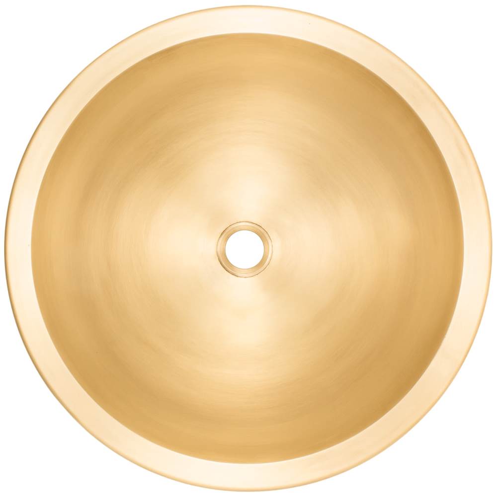 Linkasink - Small Round Smooth - Unlacquered Brass