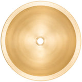 Linkasink - Small Round Smooth - Unlacquered Brass