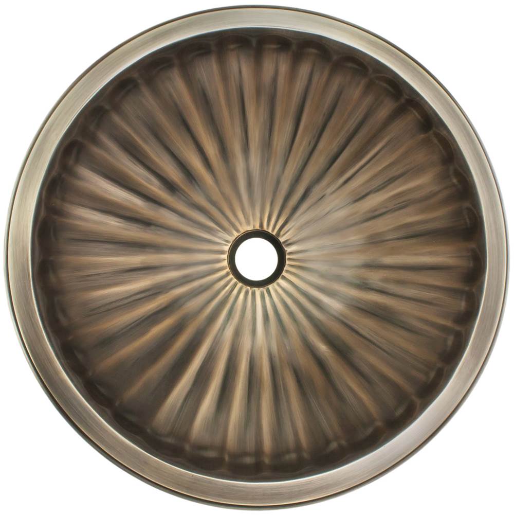 Linkasink - Small Round Fluted - Antique Bronze