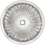 Linkasink - Small Round Fluted - Polished White Bronze