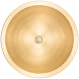 Linkasink - Large Round Smooth - Unlacquered Brass