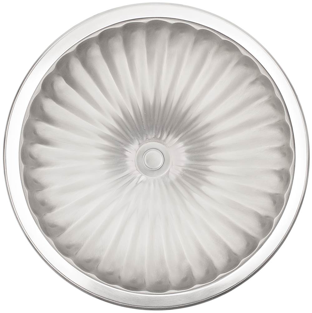 Linkasink - Large Round Fluted - White Bronze