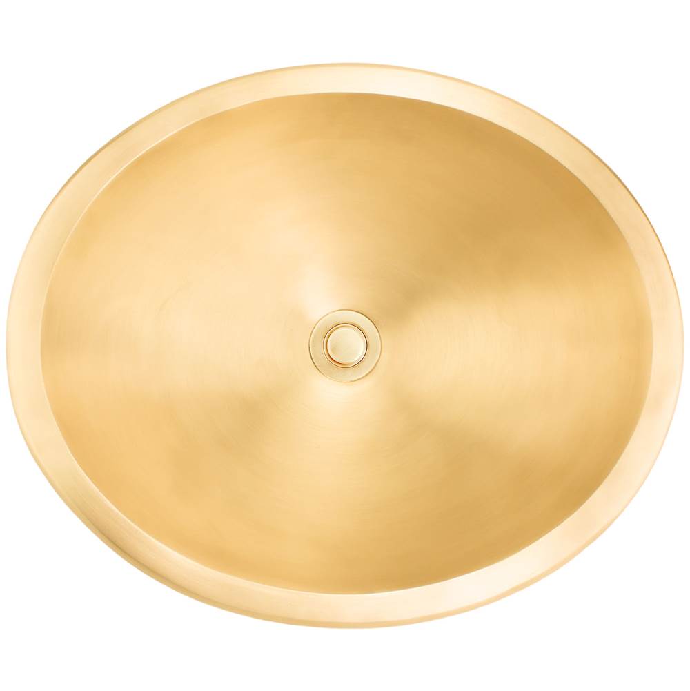 Linkasink - Oval Smooth - Unlacquered  Brass