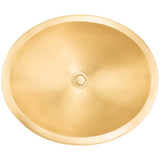 Linkasink - Oval Smooth - Unlacquered  Brass