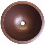 Linkasink - Hammered Small Round - Weathered Copper