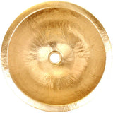 Linkasink - Hammered Large Round - Polished Unlacquered Brass