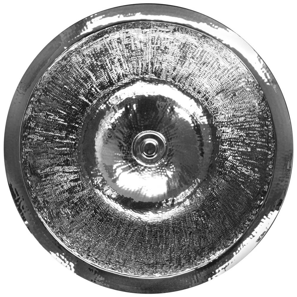 Linkasink - Hammered Large Round - Polished Stainless Steel