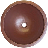 Linkasink - Hammered Large Round - Weathered Copper