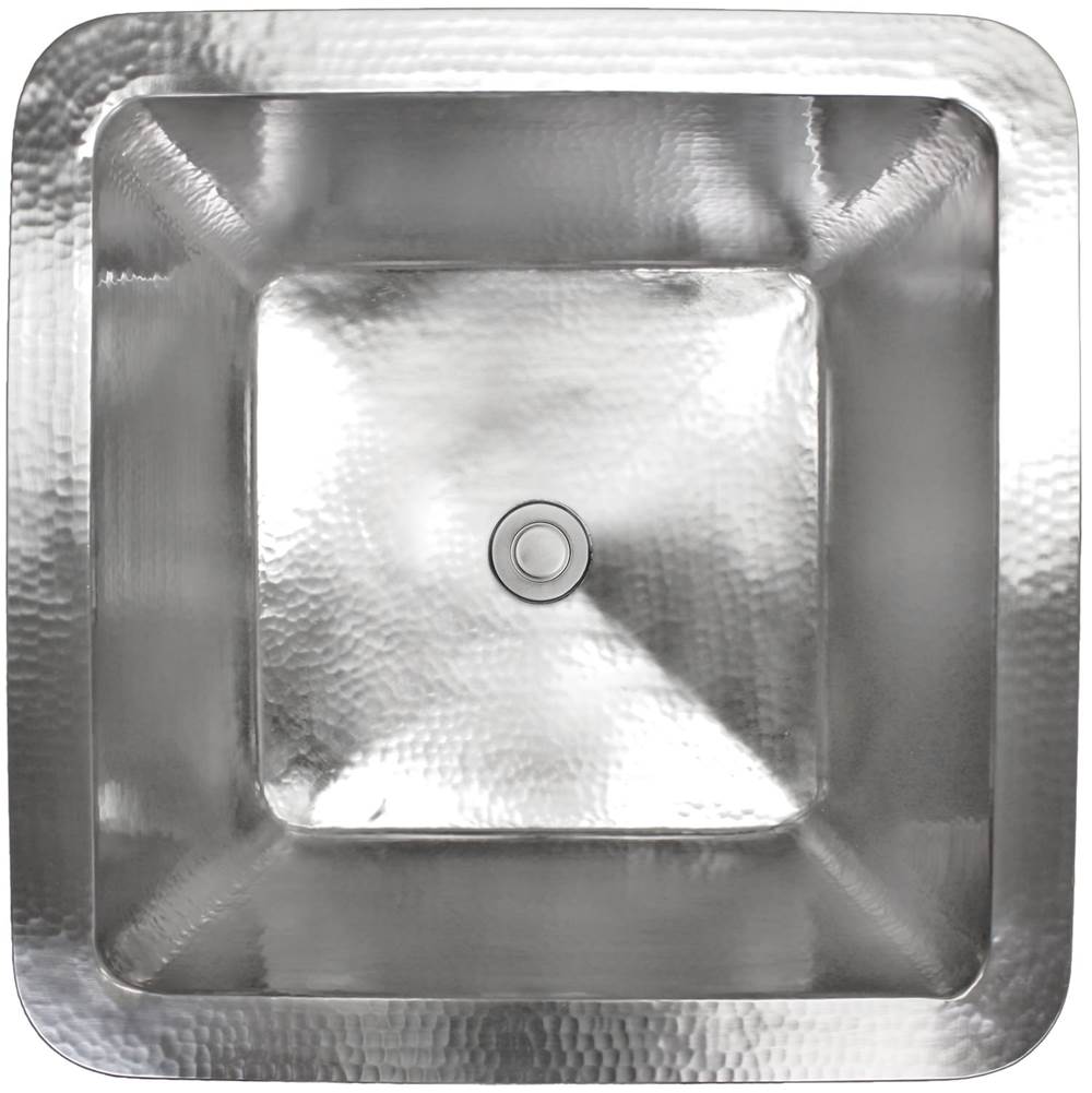 Linkasink - Hammered Small Square - Satin Stainless Steel