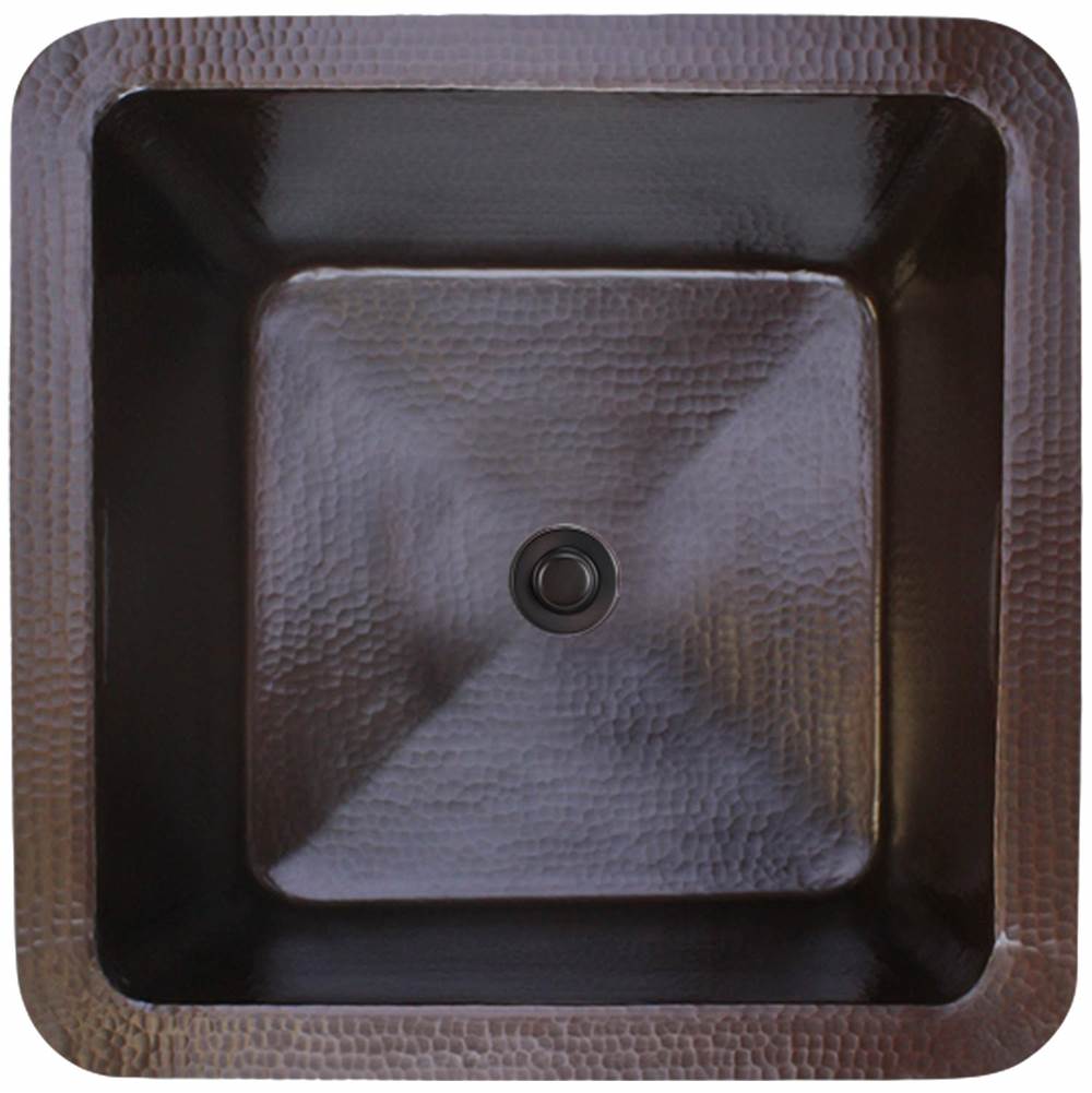 Linkasink - Hammered Large Square - Dark Bronze