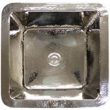 Linkasink - Hammered Large Square - Polished Nickel