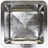 Linkasink - Hammered Large Square - Satin Nickel