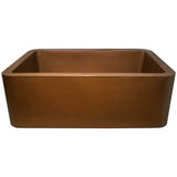 Linkasink - Hammered Farm House Kitchen - Single Bowl 33'' - Weathered Copper