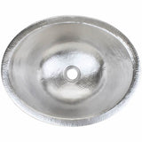 Linkasink - Hammered Small Oval - Satin Nickel