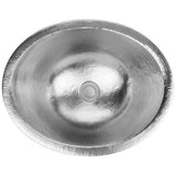 Linkasink - Hammered Small Oval - Satin Stainless Steel