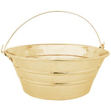 Linkasink - Hammered Bucket Sink - Polished Unlacquered Brass